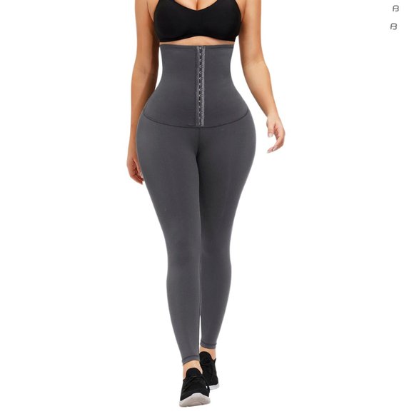 Gray Ultra-High Waist Training Leggings - Picture 1 of 2